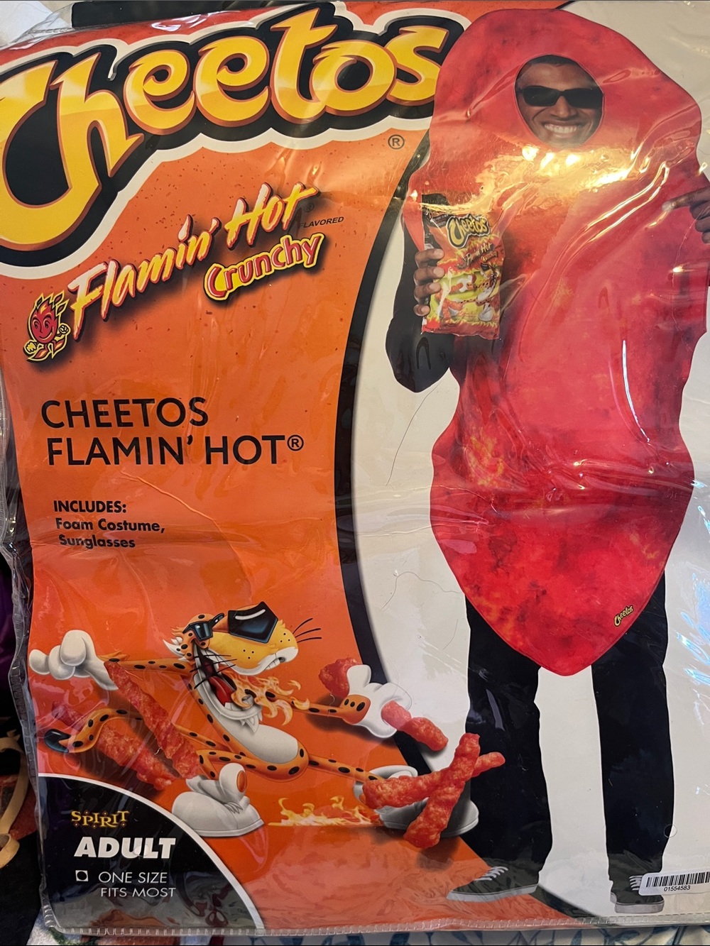 Flaming hot Cheetos costume
